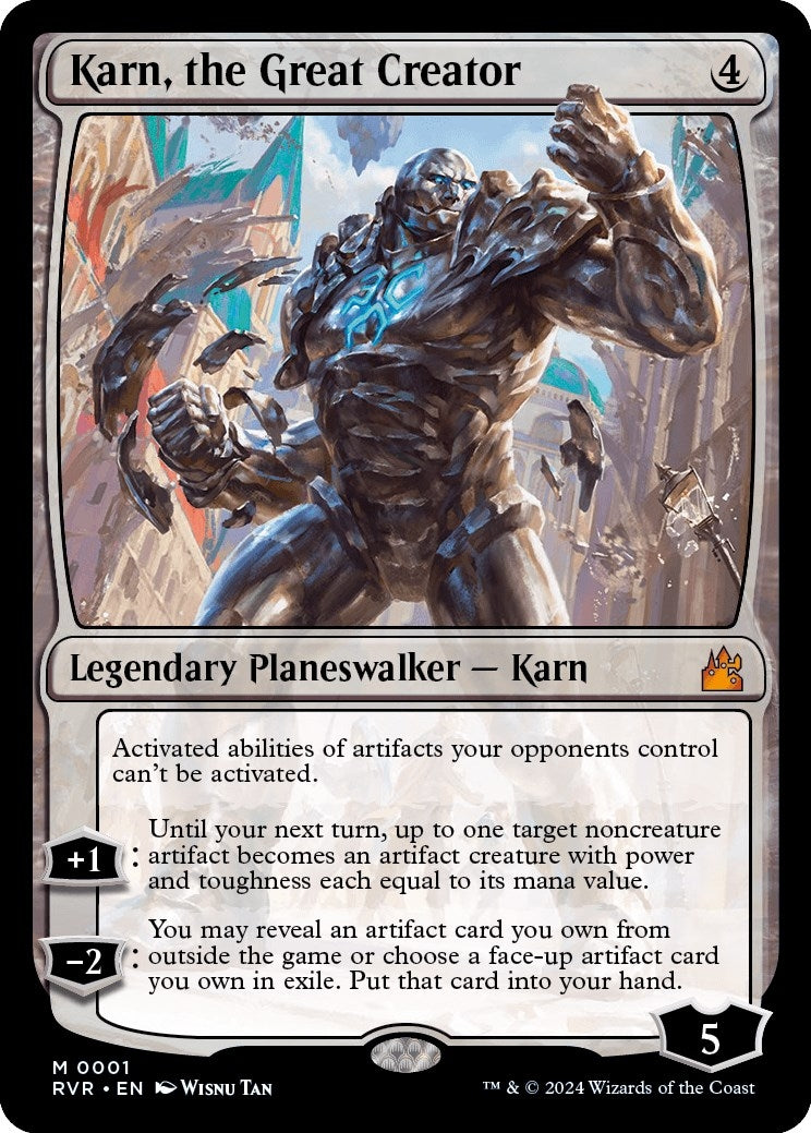 Image for Karn, the Great Creator (1) [Ravnica Remastered] - Magic: The Gathering