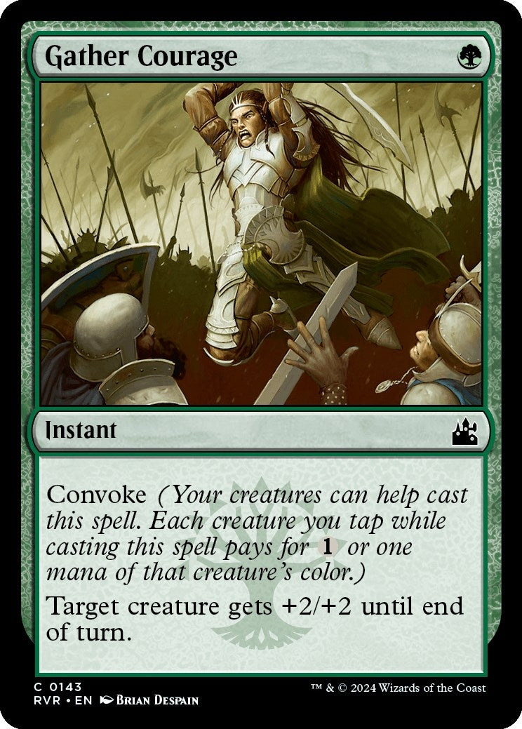 Image for Gather Courage (143) [Ravnica Remastered] - Magic: The Gathering
