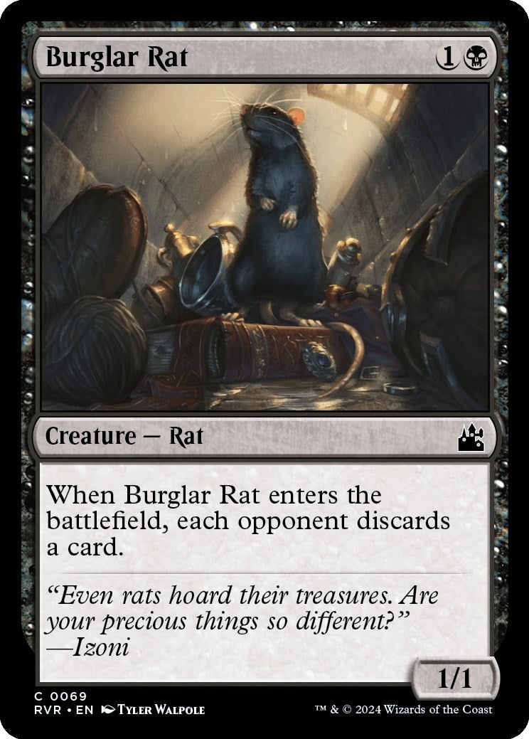 Image for Burglar Rat (69) [Ravnica Remastered] - Magic: The Gathering
