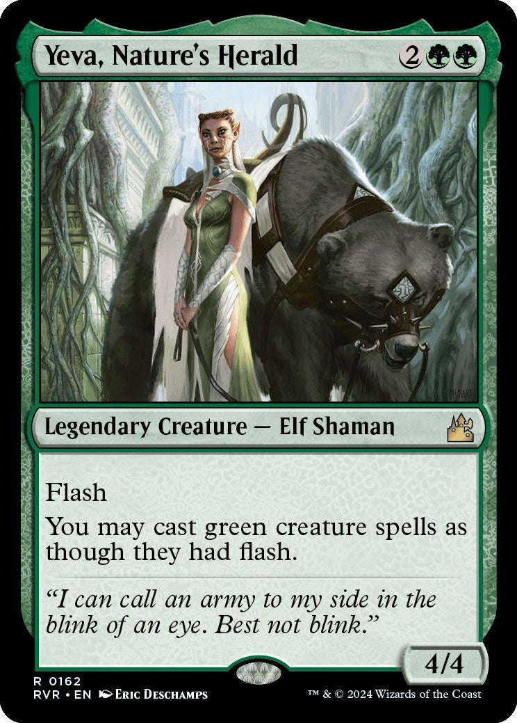Image for Yeva, Nature's Herald (162) [Ravnica Remastered] - Magic: The Gathering