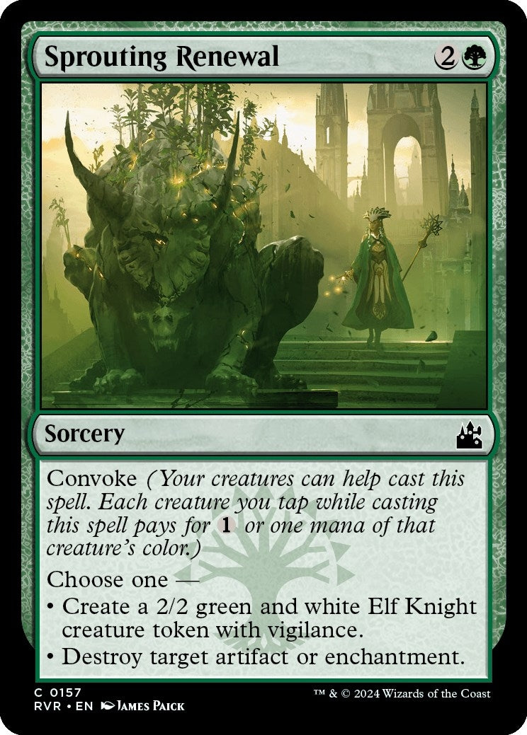 Image for Sprouting Renewal (157) [Ravnica Remastered] - Magic: The Gathering