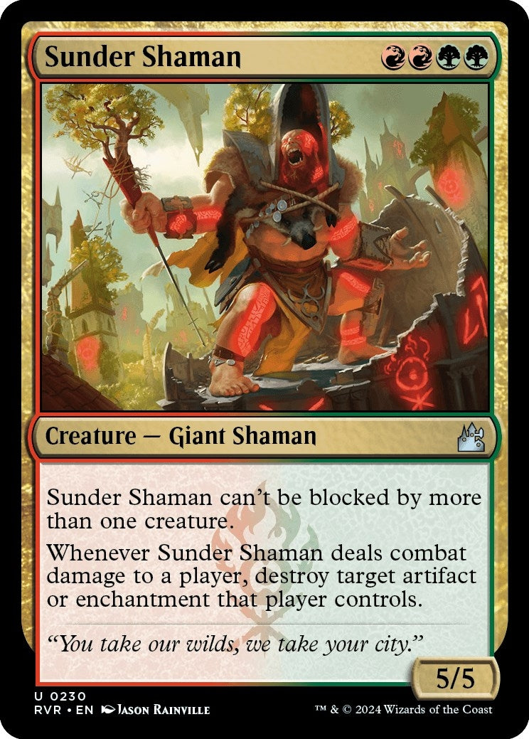 Image for Sunder Shaman (230) [Ravnica Remastered] - Magic: The Gathering