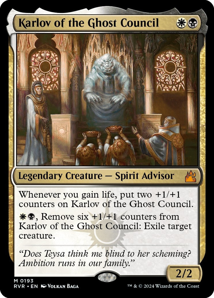 Image for Karlov of the Ghost Council (193) [Ravnica Remastered] - Magic: The Gathering