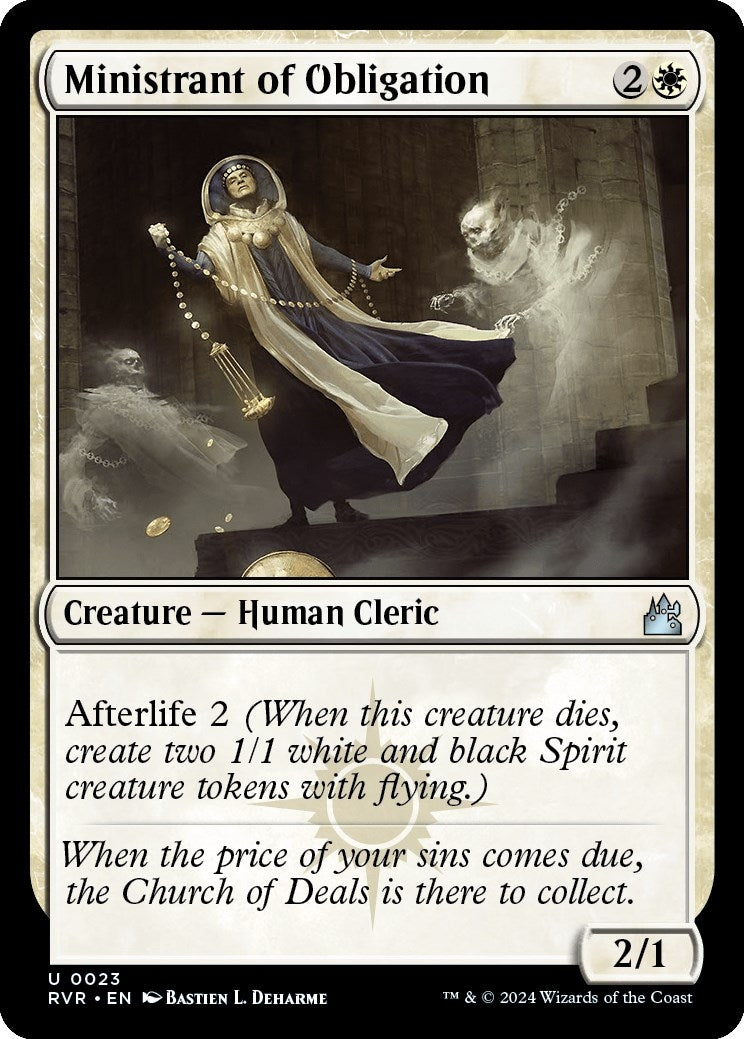 Image for Ministrant of Obligation (23) [Ravnica Remastered] - Magic: The Gathering