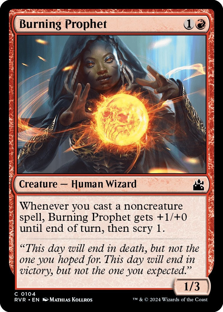 Image for Burning Prophet (104) [Ravnica Remastered] - Magic: The Gathering