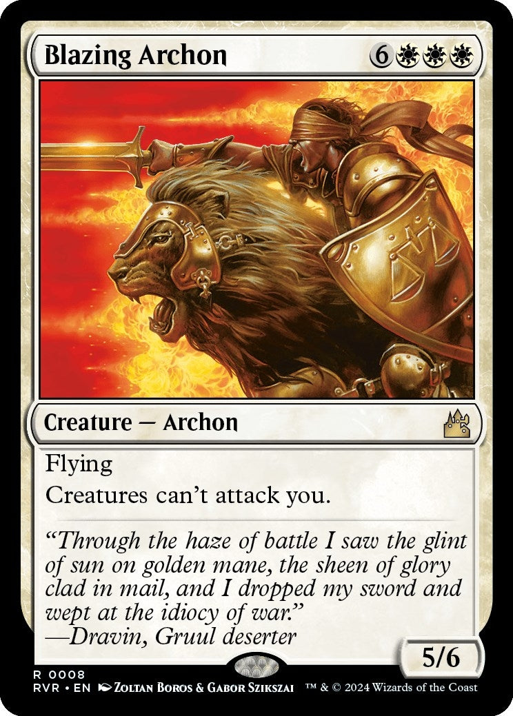 Image for Blazing Archon (8) [Ravnica Remastered] - Magic: The Gathering