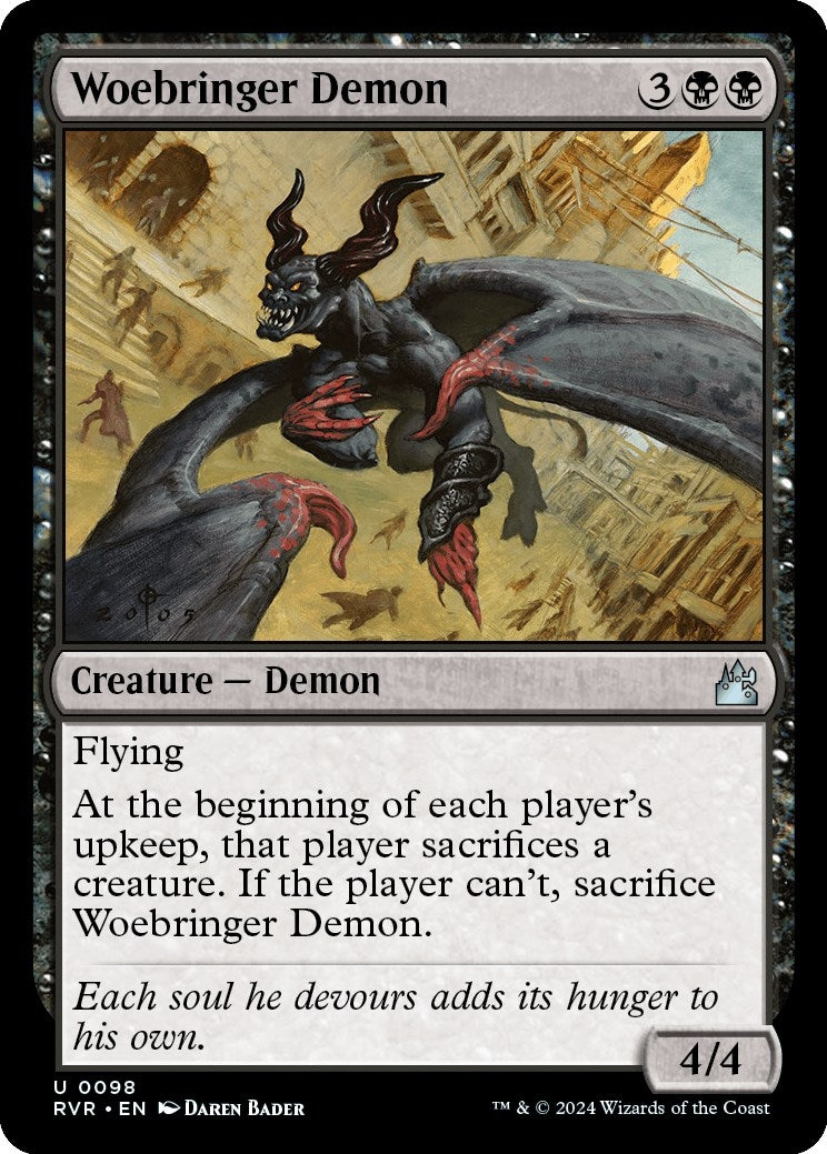 Image for Woebringer Demon (98) [Ravnica Remastered] - Magic: The Gathering