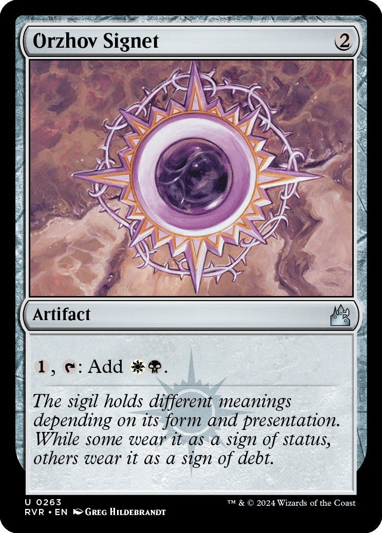 Image for Orzhov Signet (263) [Ravnica Remastered] - Magic: The Gathering