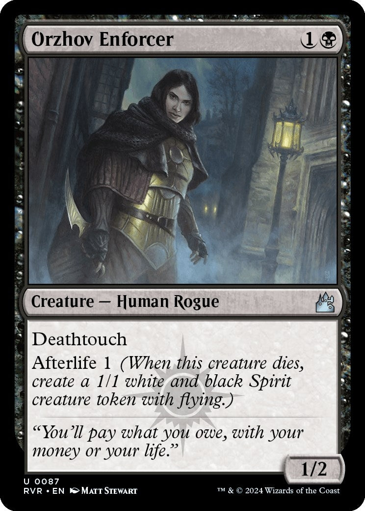Image for Orzhov Enforcer (87) [Ravnica Remastered] - Magic: The Gathering