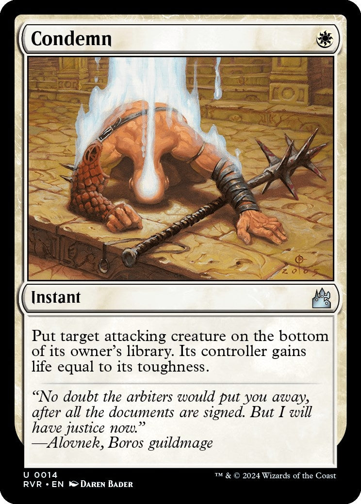 Image for Condemn (14) [Ravnica Remastered] - Magic: The Gathering