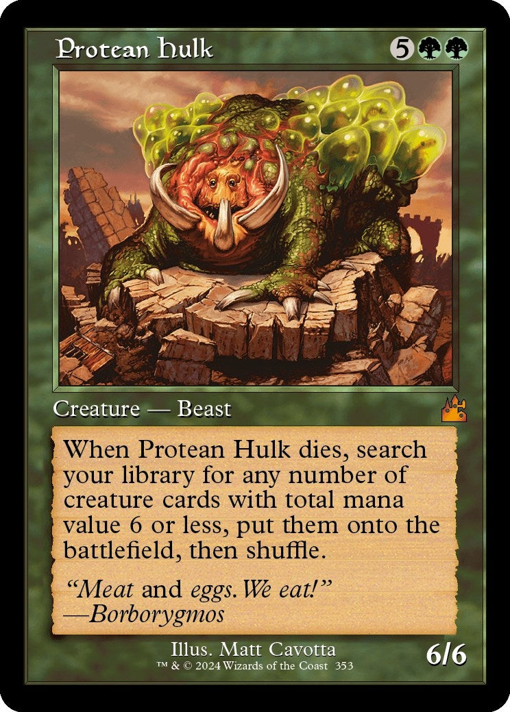 Image for Protean Hulk (Retro Frame) (353) [Ravnica Remastered] - Magic: The Gathering