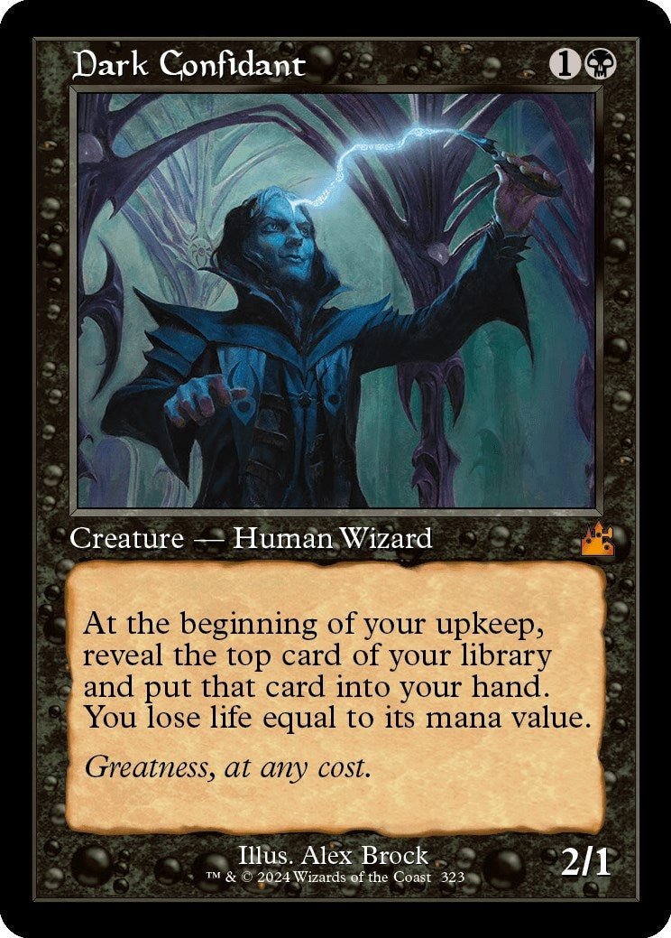 Image for Dark Confidant (Retro Frame) (323) [Ravnica Remastered] - Magic: The Gathering