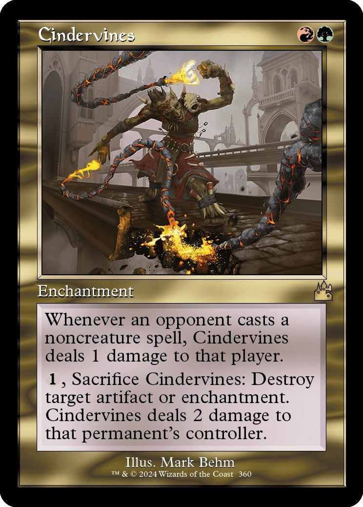 Image for Cindervines (Retro Frame) (360) [Ravnica Remastered] - Magic: The Gathering