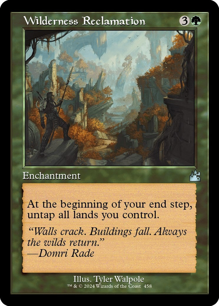 Image for Wilderness Reclamation (Retro Frame) (458) [Ravnica Remastered] - Magic: The Gathering