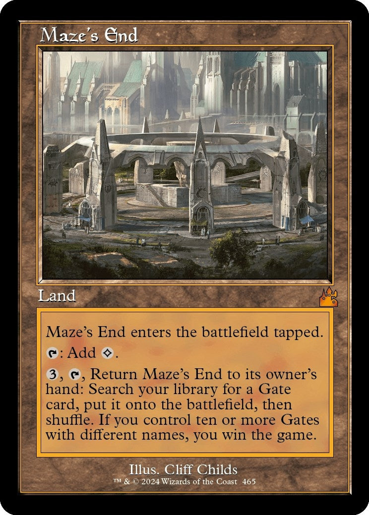 Image for Maze's End (Retro Frame) (465) [Ravnica Remastered] - Magic: The Gathering