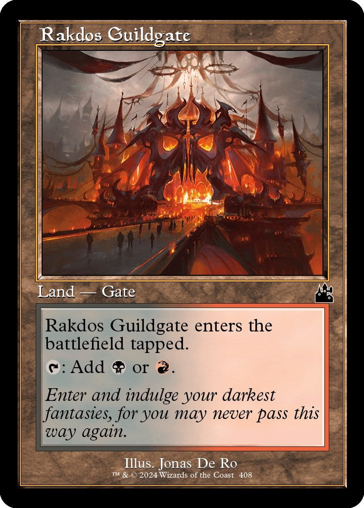 Image for Rakdos Guildgate (Retro Frame) (408) [Ravnica Remastered] - Magic: The Gathering
