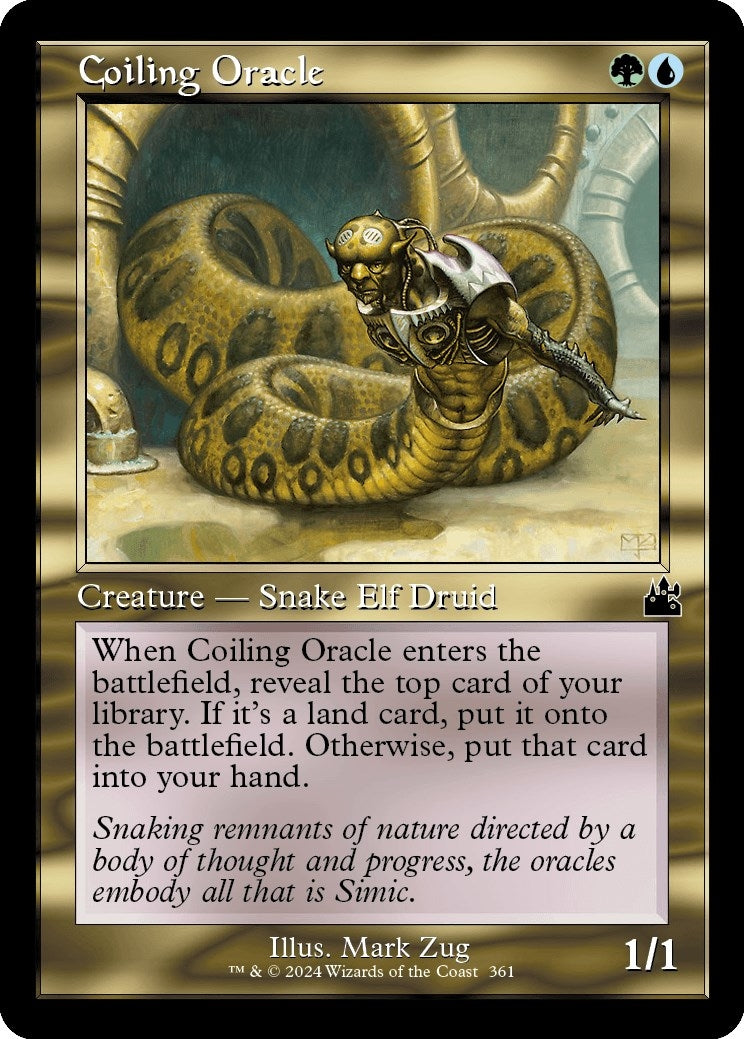 Image for Coiling Oracle (Retro Frame) (361) [Ravnica Remastered] - Magic: The Gathering
