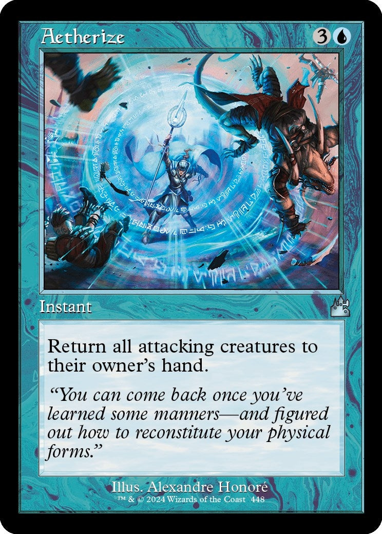 Image for Aetherize (Retro Frame) (448) [Ravnica Remastered] - Magic: The Gathering