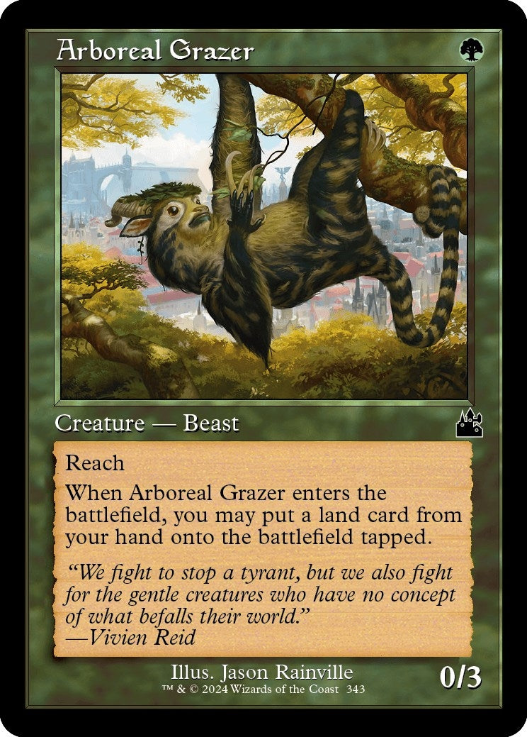 Image for Arboreal Grazer (Retro Frame) (343) [Ravnica Remastered] - Magic: The Gathering
