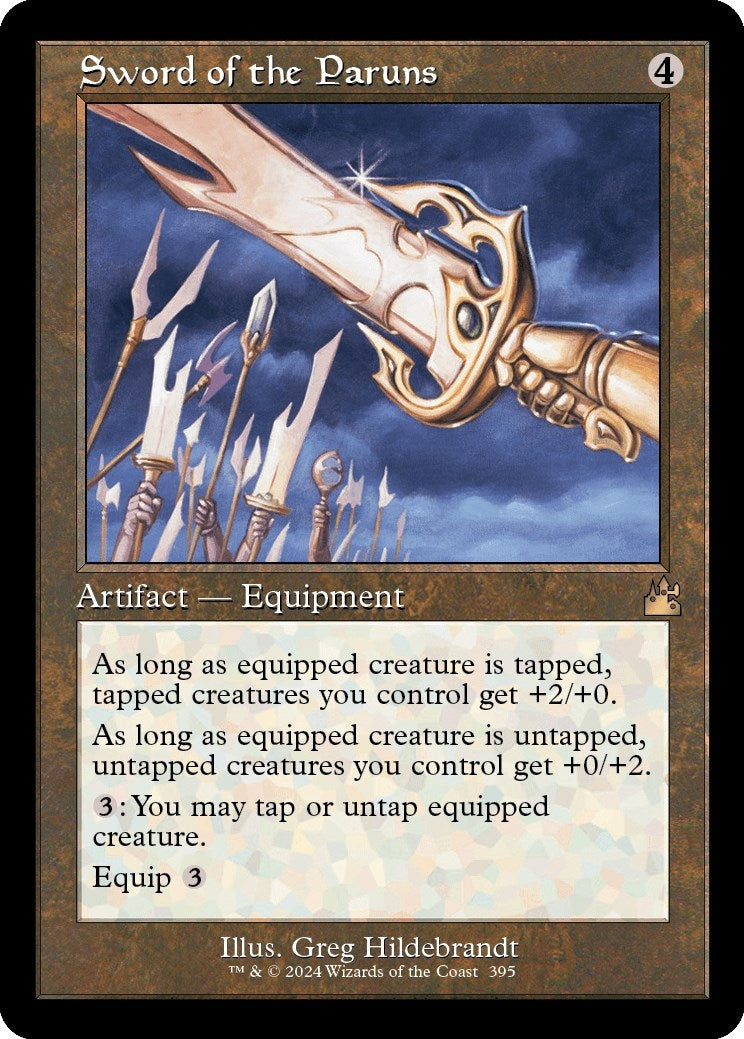 Image for Sword of the Paruns (Retro Frame) (395) [Ravnica Remastered] - Magic: The Gathering