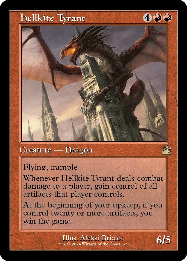 Image for Hellkite Tyrant (Retro Frame) (333) [Ravnica Remastered] - Magic: The Gathering