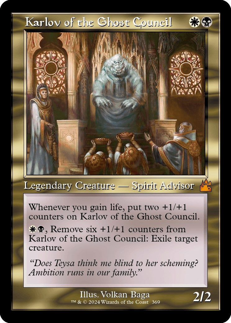 Image for Karlov of the Ghost Council (Retro Frame) (369) [Ravnica Remastered] - Magic: The Gathering