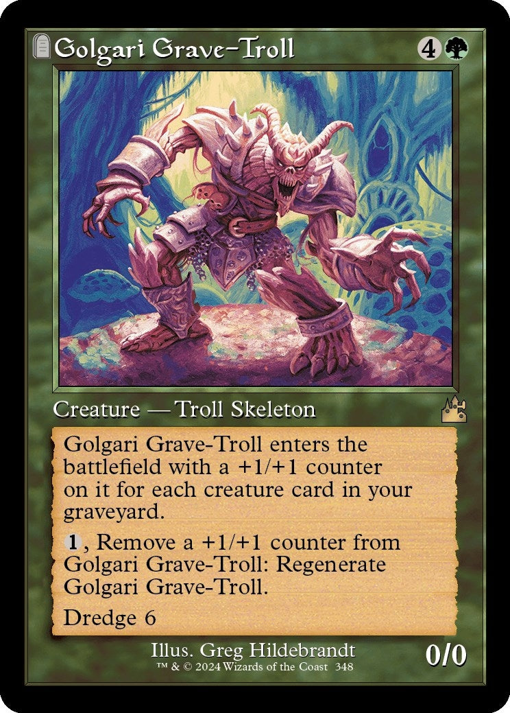 Image for Golgari Grave-Troll (Retro Frame) (348) [Ravnica Remastered] - Magic: The Gathering