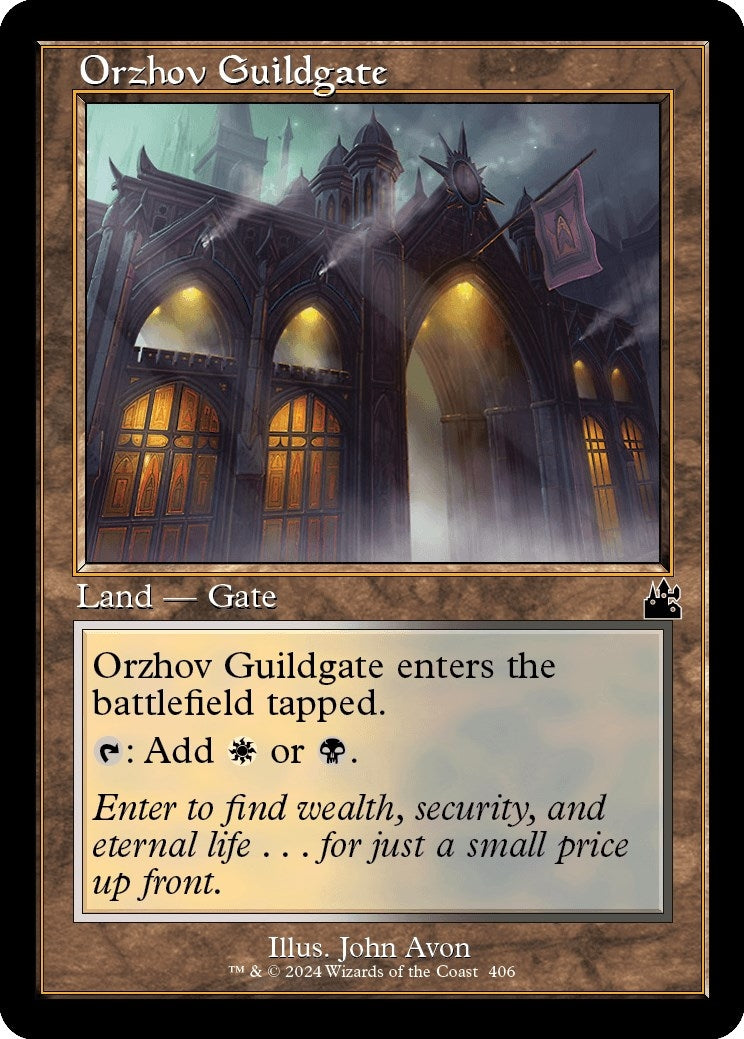 Image for Orzhov Guildgate (Retro Frame) (406) [Ravnica Remastered] - Magic: The Gathering