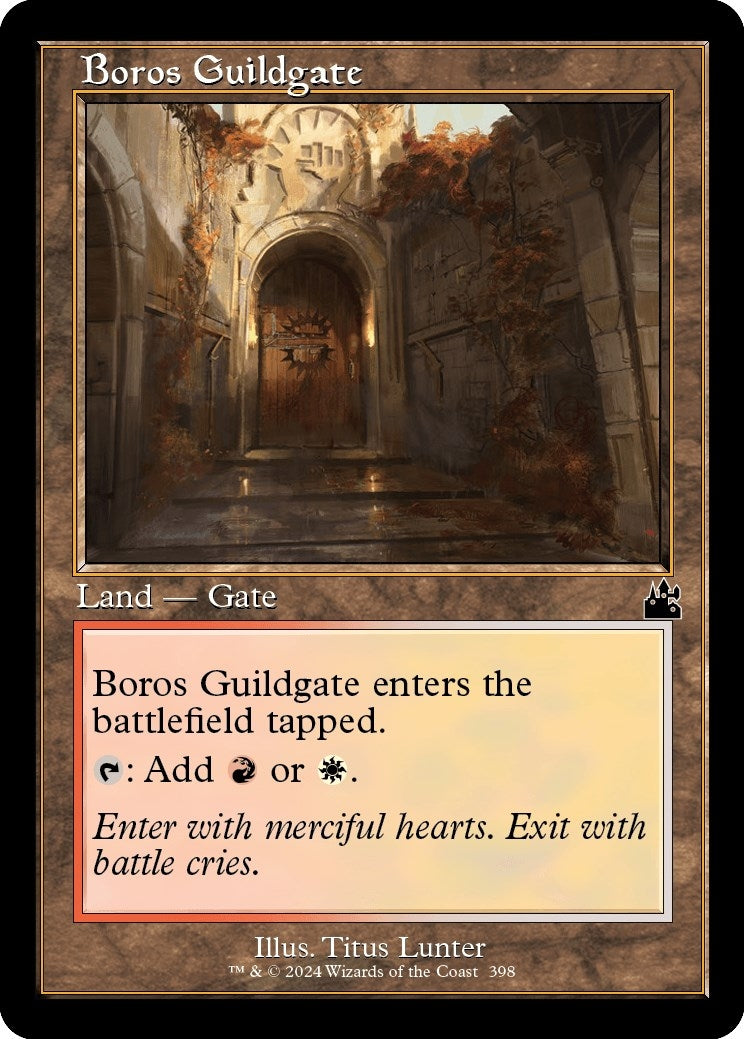 Image for Boros Guildgate (Retro Frame) (398) [Ravnica Remastered] - Magic: The Gathering
