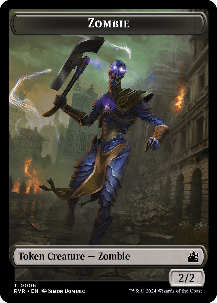 Image for Zombie Token (6) [Ravnica Remastered] - Magic: The Gathering