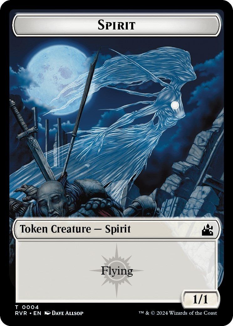 Image for Spirit Token (0004) (4) [Ravnica Remastered] - Magic: The Gathering