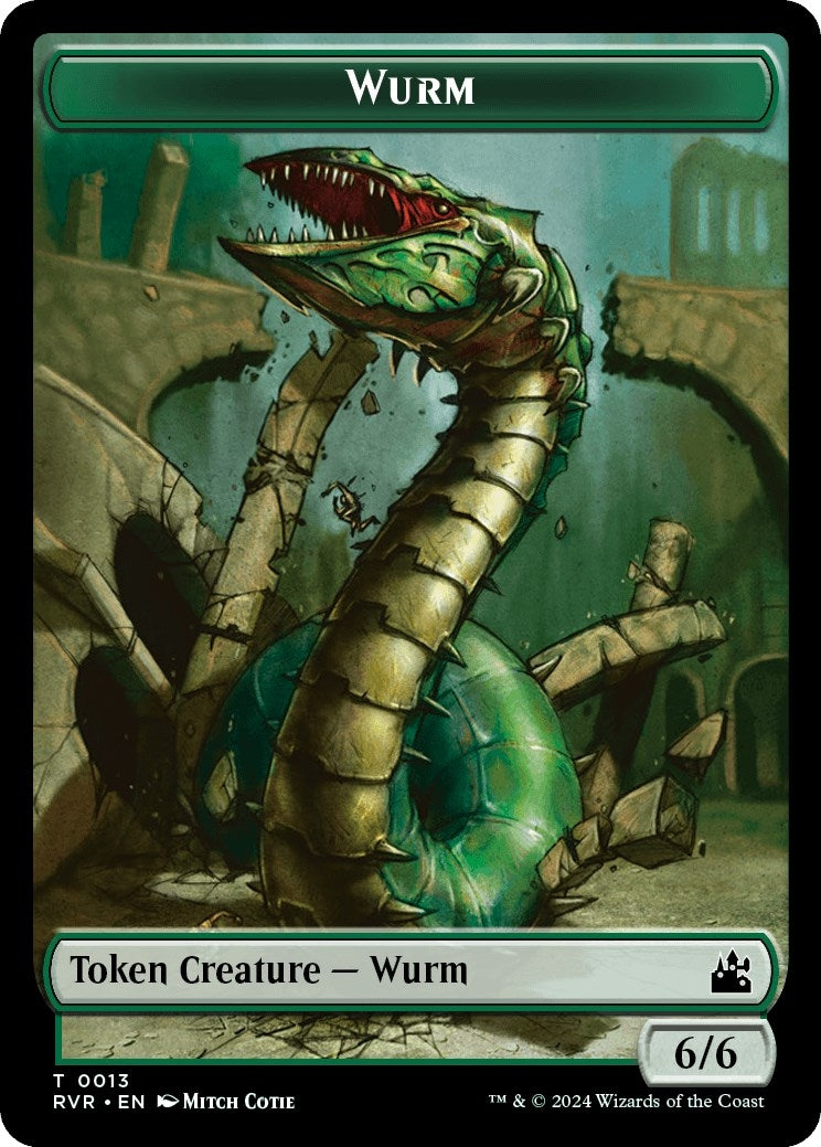Image for Wurm Token (13) [Ravnica Remastered] - Magic: The Gathering