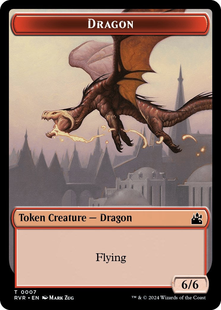 Image for Dragon Token (7) [Ravnica Remastered] - Magic: The Gathering