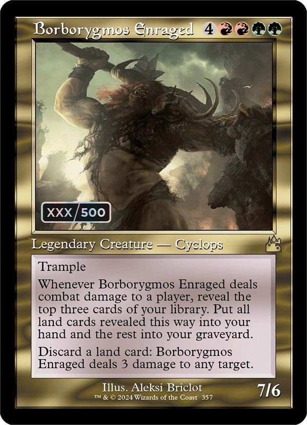 Image for Borborygmos Enraged (Retro Frame) (Serial Numbered) (357) [Ravnica Remastered] - Magic: The Gathering