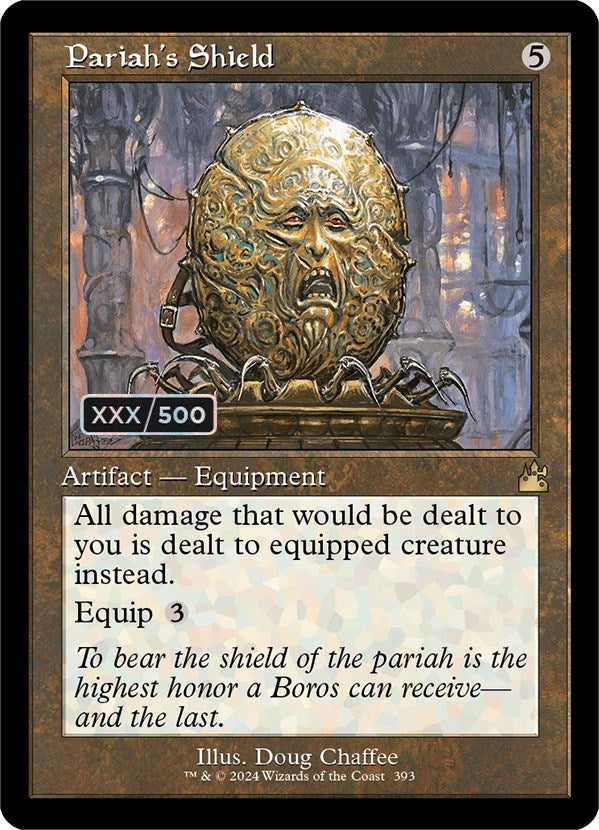 Image for Pariah's Shield (Retro Frame) (Serial Numbered) (393) [Ravnica Remastered] - Magic: The Gathering