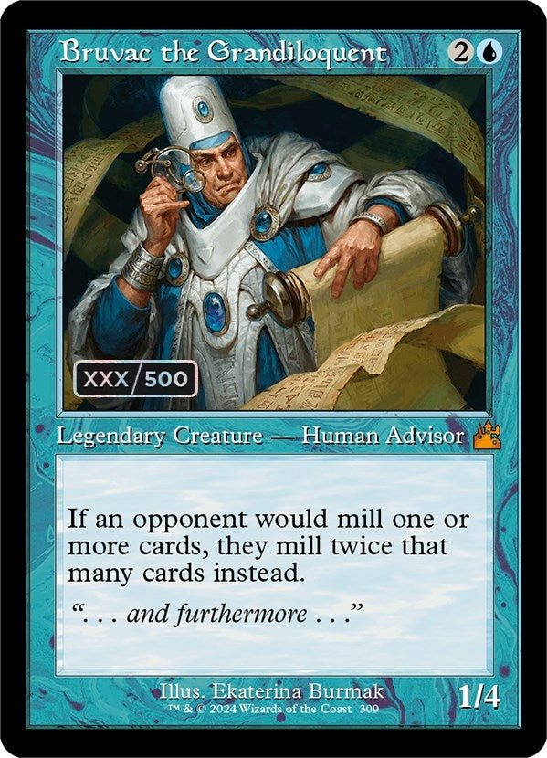 Image for Bruvac the Grandiloquent (Retro Frame) (Serial Numbered) (309) [Ravnica Remastered] - Magic: The Gathering