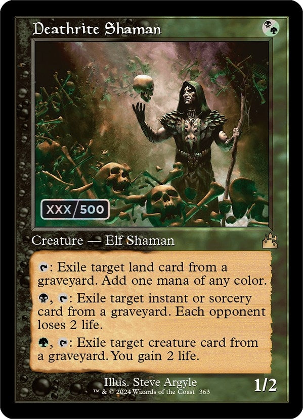 Image for Deathrite Shaman (Retro Frame) (Serial Numbered) (363) [Ravnica Remastered] - Magic: The Gathering