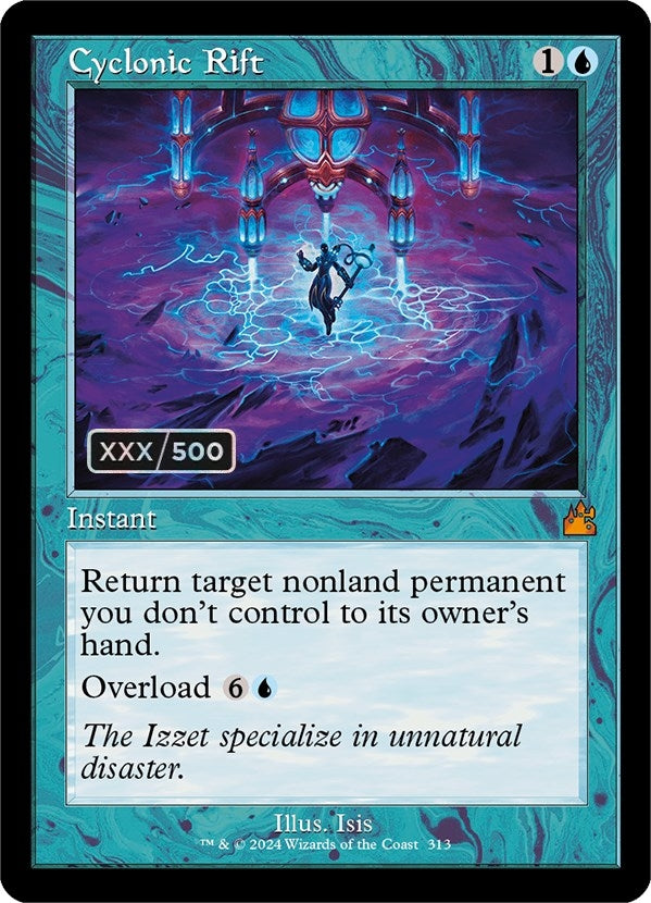 Image for Cyclonic Rift (Retro Frame) (Serial Numbered) (313) [Ravnica Remastered] - Magic: The Gathering