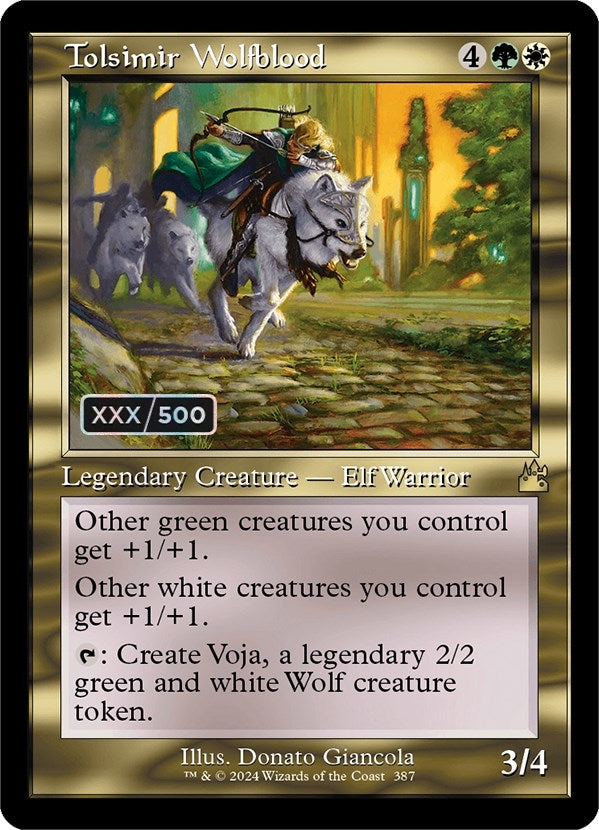 Image for Tolsimir Wolfblood (Retro Frame) (Serial Numbered) (387) [Ravnica Remastered] - Magic: The Gathering