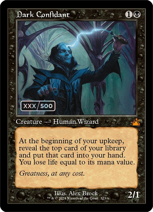 Image for Dark Confidant (Retro Frame) (Serial Numbered) (323) [Ravnica Remastered] - Magic: The Gathering