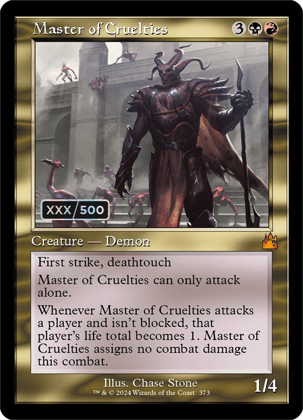 Image for Master of Cruelties (Retro Frame) (Serial Numbered) (373) [Ravnica Remastered] - Magic: The Gathering