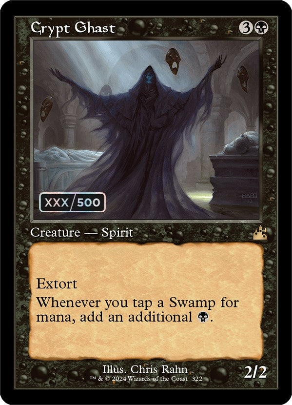 Image for Crypt Ghast (Retro Frame) (Serial Numbered) (322) [Ravnica Remastered] - Magic: The Gathering
