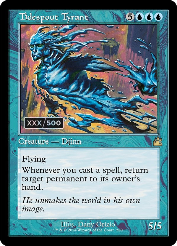 Image for Tidespout Tyrant (Retro Frame) (Serial Numbered) (320) [Ravnica Remastered] - Magic: The Gathering