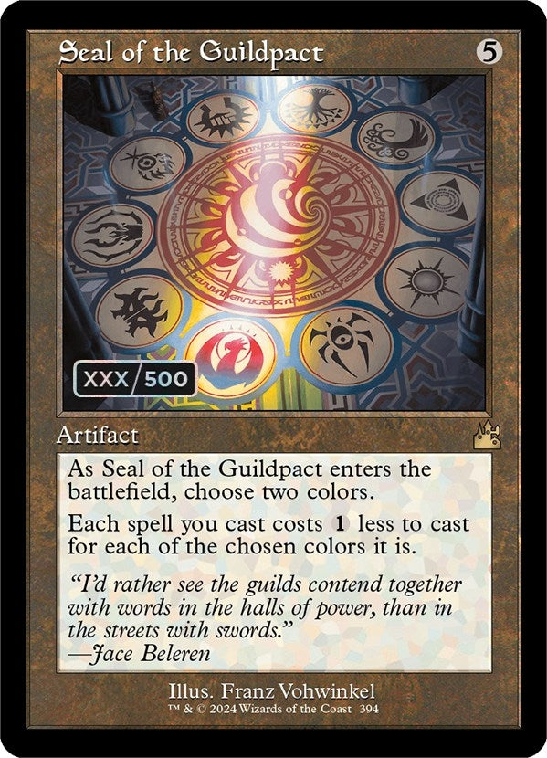 Image for Seal of the Guildpact (Retro Frame) (Serial Numbered) (394) [Ravnica Remastered] - Magic: The Gathering