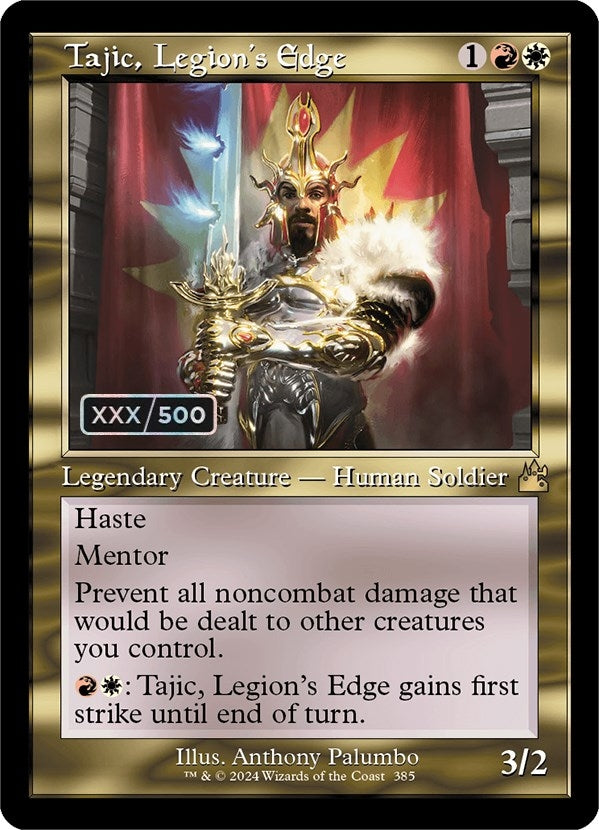 Image for Tajic, Legion's Edge (Retro Frame) (Serial Numbered) (385) [Ravnica Remastered] - Magic: The Gathering