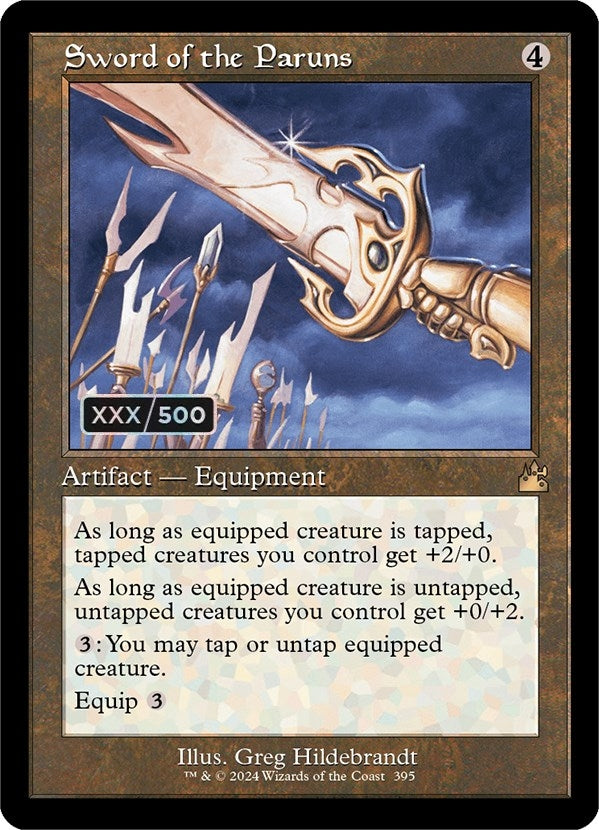 Image for Sword of the Paruns (Retro Frame) (Serial Numbered) (395) [Ravnica Remastered] - Magic: The Gathering