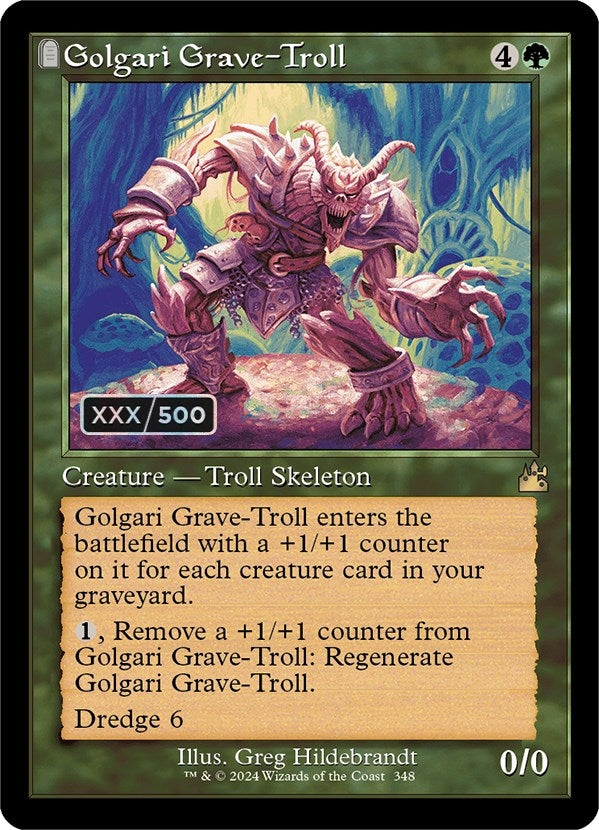 Image for Golgari Grave-Troll (Retro Frame) (Serial Numbered) (348) [Ravnica Remastered] - Magic: The Gathering