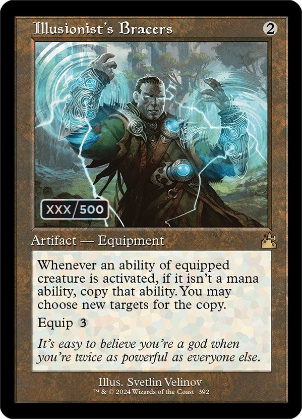 Image for Illusionist's Bracers (Retro Frame) (Serial Numbered) (392) [Ravnica Remastered] - Magic: The Gathering