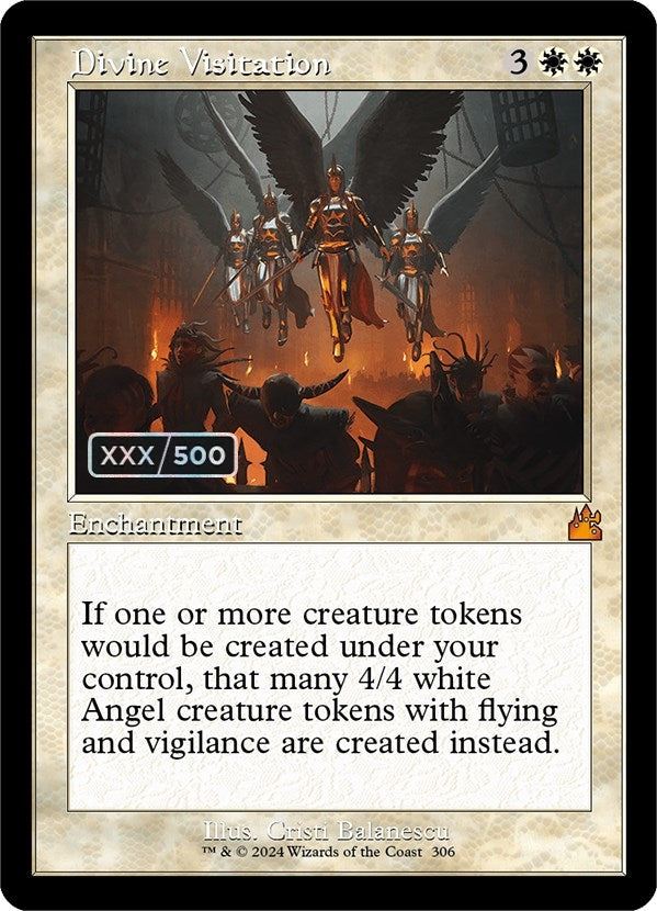 Image for Divine Visitation (Retro Frame) (Serial Numbered) (306) [Ravnica Remastered] - Magic: The Gathering
