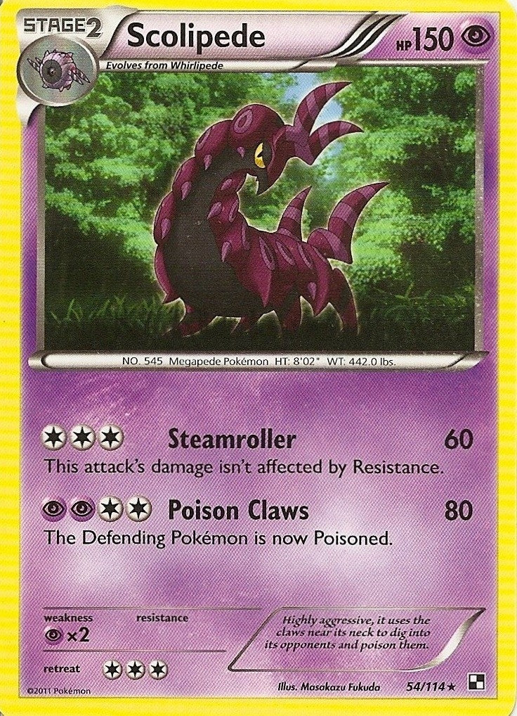 Image for Scolipede - 54/114 (Cracked Ice Holo) (54/114) [Blister Exclusives] - Pokemon